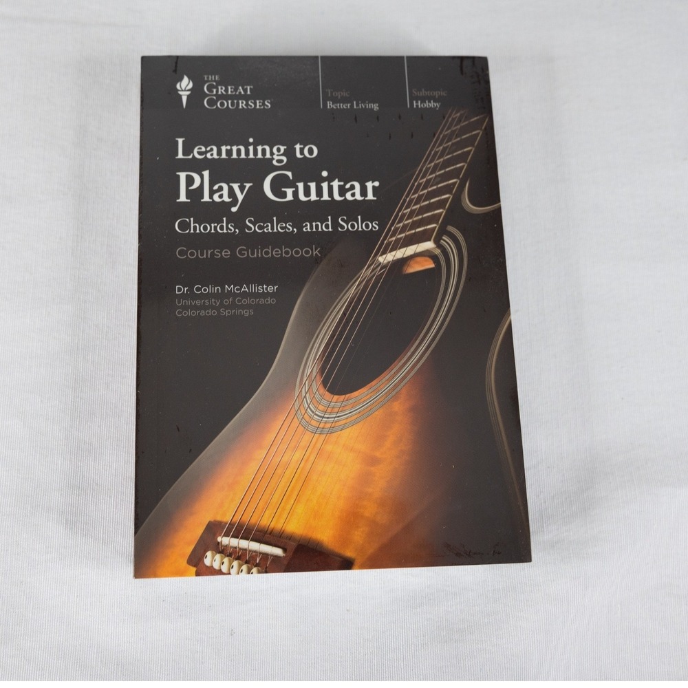 The Great Courses Learning to Play Guitar DVD 2p Set New Chords Scales Guidebook